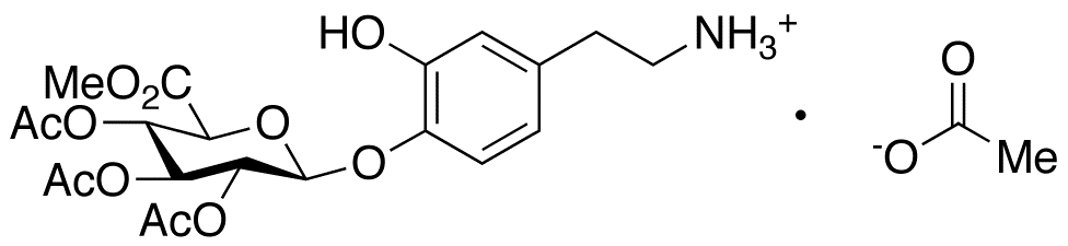 Dopamine 4-O-β-D-Glucopyranosiduronic Acid Methyl Ester 2,3,4-Triacetate Acetate