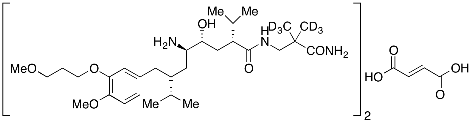 Ent-Aliskiren-d6 Fumarate (2:1)