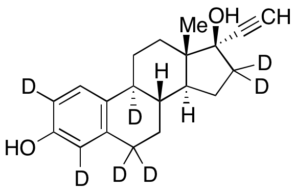 Ethynyl Estradiol-2,4,9,6,6,16,16-d7 (Major)
