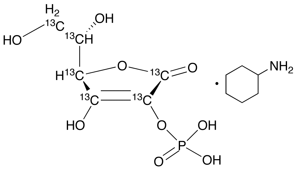 L-Ascorbic Acid 2-(Dihydrogen Phosphate) Cyclohexanamine-13C6