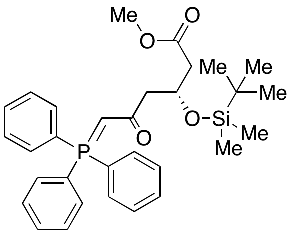 Methyl (3R)-3-(tert-Butyldimethylsilanyloxy)-5-oxo-6-(triphenylphosphanylidene)hexanoate Methyl (3R)-3-(tert-Butyldimethylsilanyloxy)-5-oxo-6-(triphenylphosphanylidene)hexanoate
