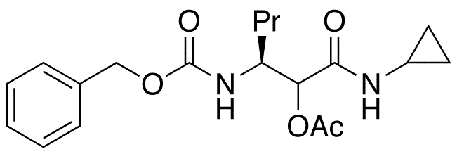 N-[(1S)-1-[2-(Cyclopropylamino)-1-acetyloxy-2-oxoethyl]butyl]carbamic Acid Benzyl Ester