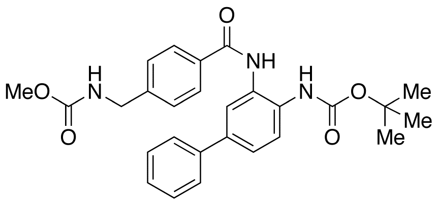 N-[[4-[[[4-[[tert-Butyloxycarbonyl]amino][1,1’-biphenyl]-3-yl]amino]carbonyl]phenyl]methyl]carbamic Acid Methyl Ester