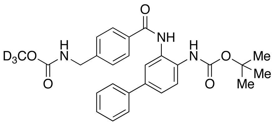 N-[[4-[[[4-[[tert-Butyloxycarbonyl]amino][1,1’-biphenyl]-3-yl]amino]carbonyl]phenyl]methyl]carbamic Acid Methyl Ester-d3