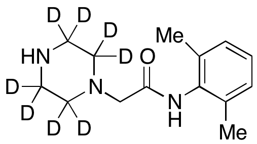 N-(2,6-Dimethylphenyl)-1-piperazineacetamide-d8