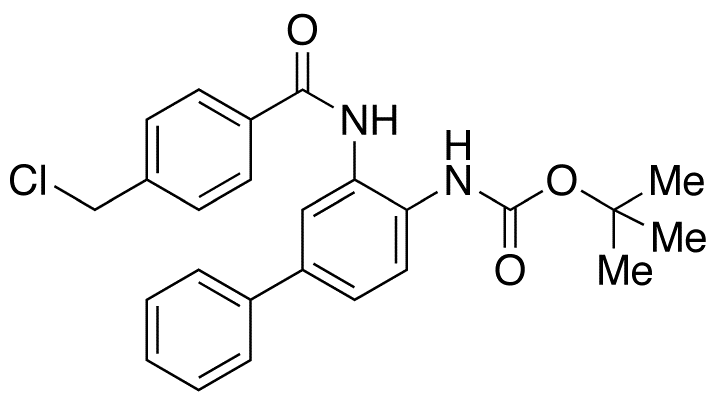 N-[3-[[4-(Chloromethyl)benzoyl]amino][1,1’-biphenyl]-4-yl]carbamic Acid tert-Butyl Ester