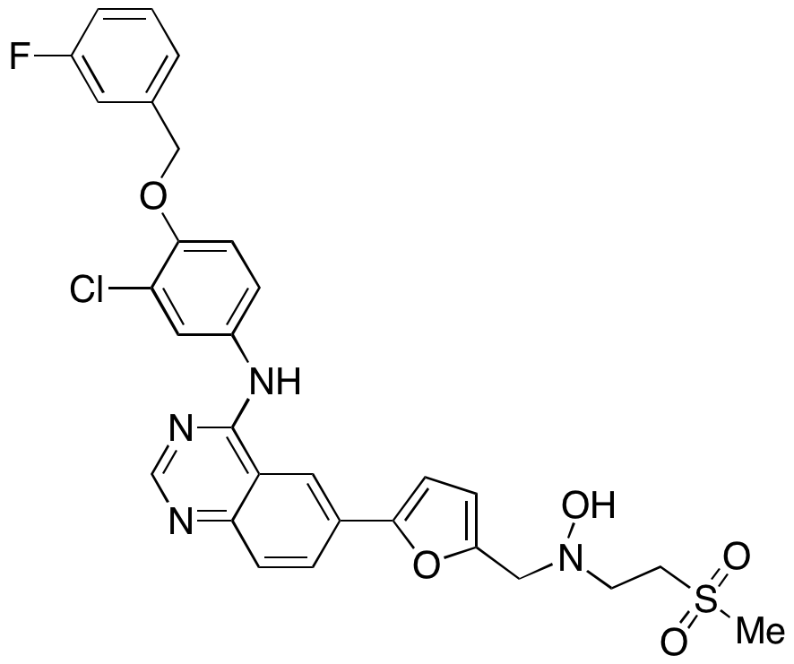 N-[3-Chloro-4-[(3-fluorophenyl)methoxy]phenyl]-6-[5-[[hydroxy[2-(methylsulfonyl)ethyl]amino]methyl]-2-furanyl]-4-quinazolinamine