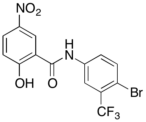 N-[4-Bromo-3-(bistrifluoromethyl)phenyl]-2-hydroxy-5-nitrobenzamide