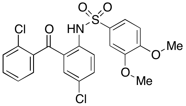 N-(4-Chloro-2-(2-chlorobenzoyl)phenyl)-3,4-dimethoxybenzenesulfonamide