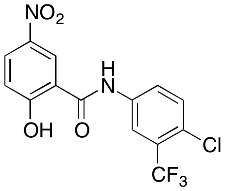N-[4-Chloro-3-(trifluoromethyl)phenyl]-2-hydroxy-5-nitrobenzamide