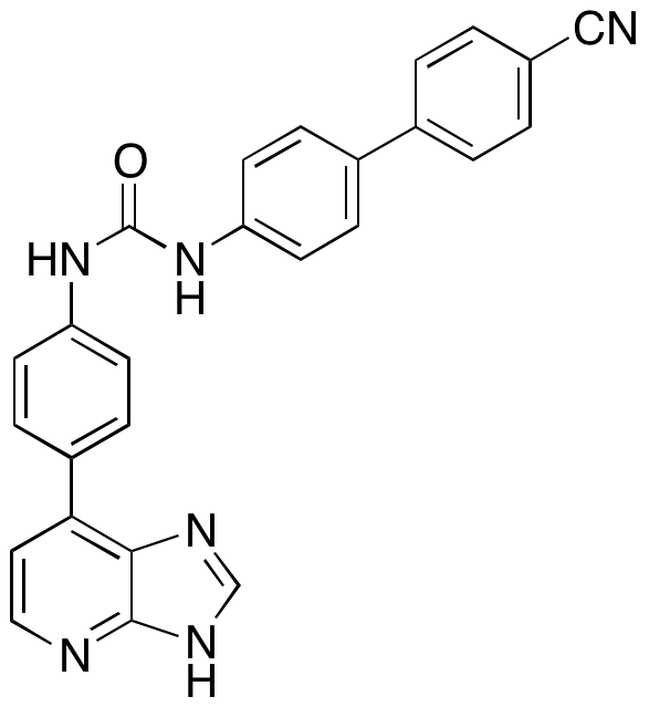 N-(4’-Cyano[1,1’-biphenyl]-4-yl)-N’-[4-(3H-imidazo[4,5-b]pyridin-7-yl)phenyl] Urea