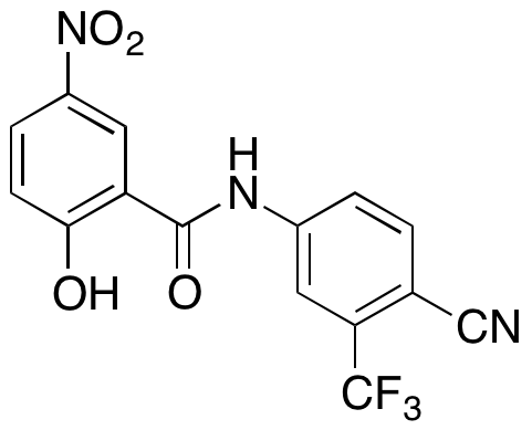 N-[4-Cyano-3-(trifluoromethyl)phenyl]-2-hydroxy-5-nitrobenzamide