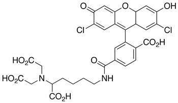 N-[5-(Biscarboxymethyl-amino)-5-carboxy-pentyl)]-2-(2,7-dichloro-6-hydroxy-3-oxo-3H-xanthen-9-yl)-terephthalamic Acid