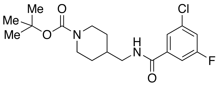 N-(tert-Butyloxycarbonyl-piperidin-4-yl)methyl-3-chloro-5-fluorobenzamide