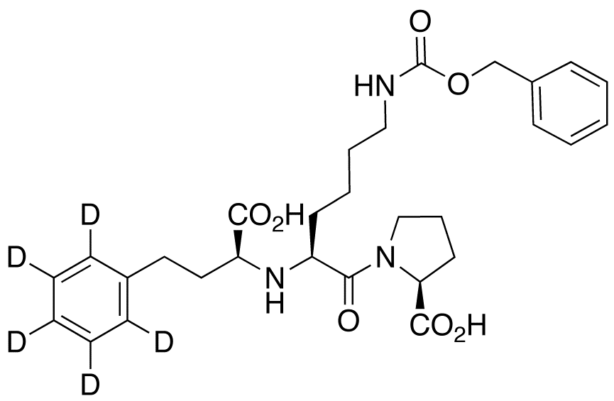 N-Benzyloxycarbonyl (S)-Lisinopril-d5