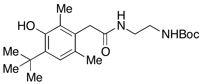 N-Boc-2-aminoethyl 4-tert-Butyl-2,6-dimethyl-3-hydroxyphenylacetamide