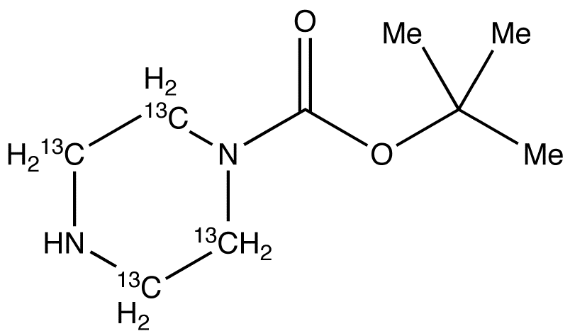 N-Boc-piperazine-13C4