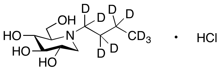 N-Butyldeoxynojirimycin Hydrochloride-d9