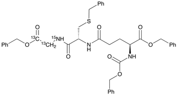 N-Cbz-O-Bzl-L-Glu-S-Bzl-L-Cys-Gly[13C2,15N]-OBzl