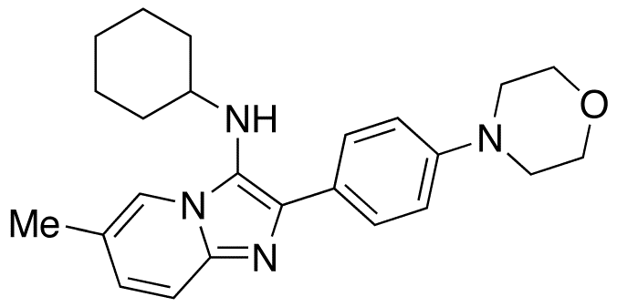 N-Cyclohexyl-6-methyl-2-[4-(4-morpholinyl]-imidazo[1,2-a]pyridin-3-amine