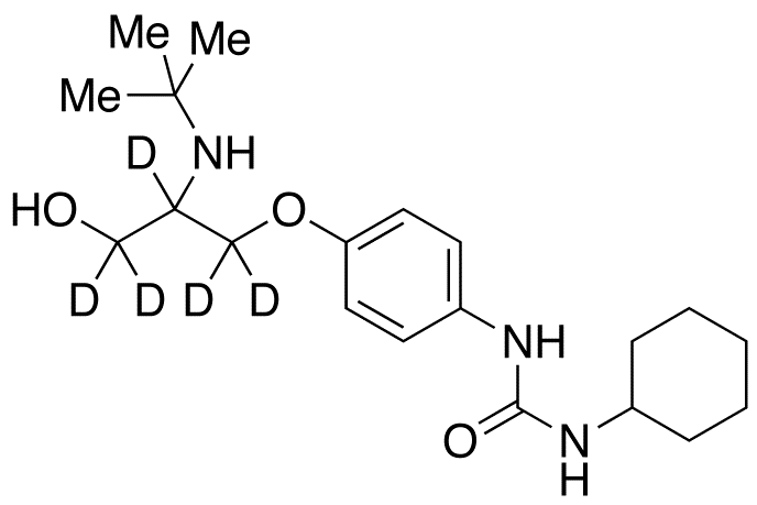 N-Cyclohexyl-N’-[2-(tert-butyl)amino-3-hydroxypropoxy]phenylurea-d5