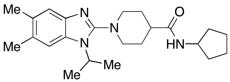 N-Cyclopentyl-1-(1-isopropyl-5,6-dimethyl-1H-benzo[d]imidazol-2-yl)piperidine-4-carboxamide