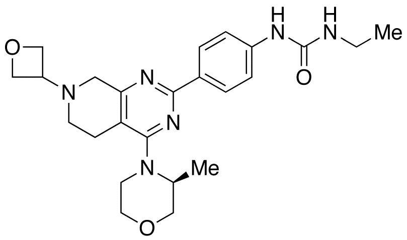N-Ethyl-N’-[4-[5,6,7,8-tetrahydro-4-[(3S)-3-methyl-4-morpholinyl]-7-(3-oxetanyl)pyrido[3,4-d]pyrimidin-2-yl]phenyl]urea