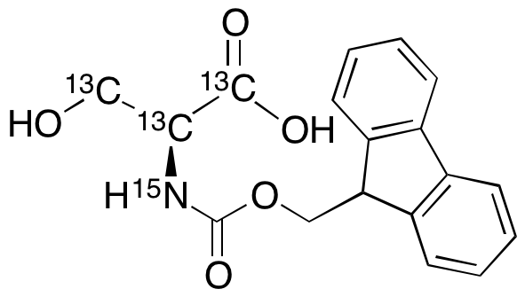 N-Fmoc-L-serine-13C3,15N