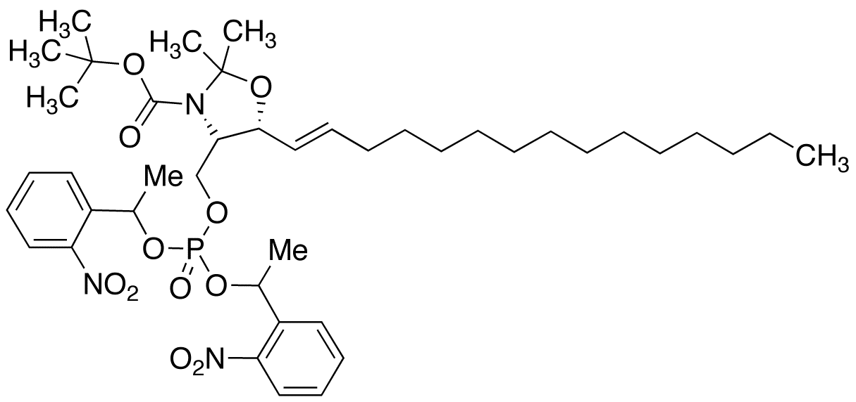 N-tert-Butyloxycarbonyl-D-erythro-sphingosine-2,3-N,O-acetonide-1-phosphate Bis[1-(2-nitrophenyl)ethyl]ester