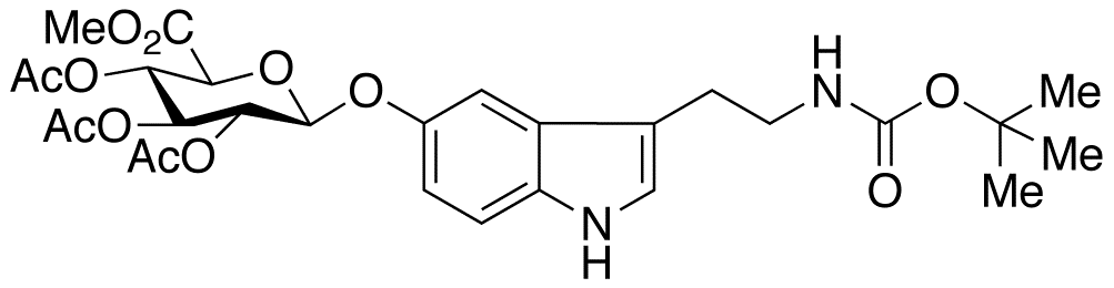 N-tert-Butyloxycarbonyl Serotonin 2,3,4-tri-O-Acetyl-β-D-glucuronide Methyl Ester