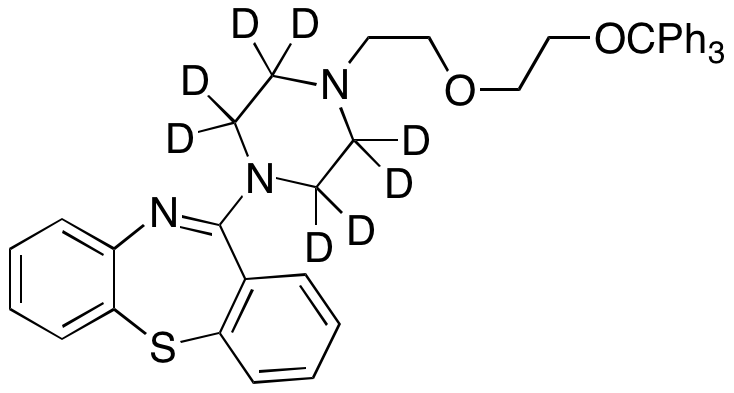 O-Triphenylmethoxy Quetiapine-D8