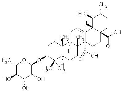 Quinovic acid 3-O-alpha-L-rhamnopyranoside