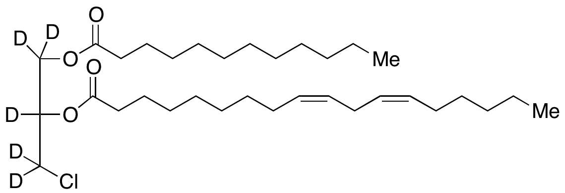 rac 1-Lauroyl-2-linoleoyl-3-chloropropanediol-d5