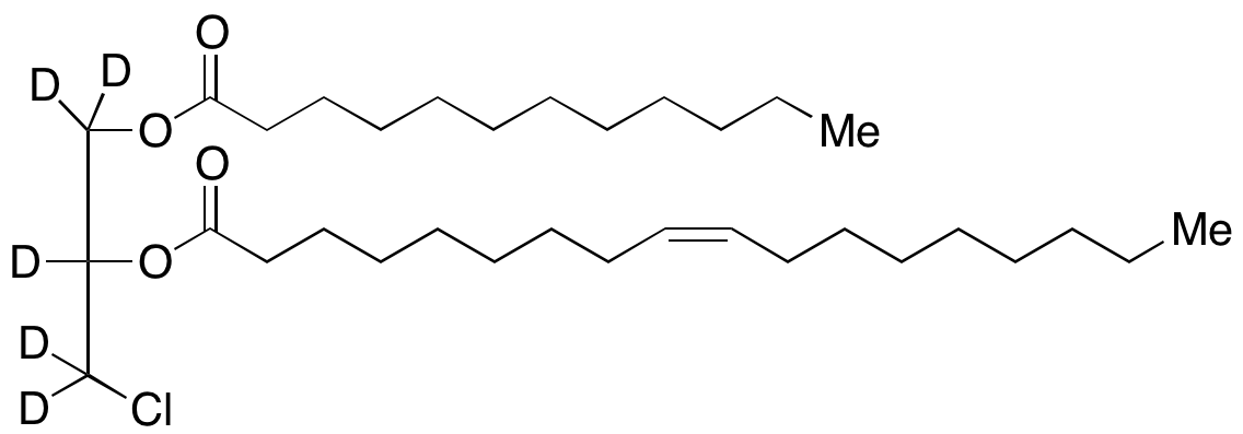 rac 1-Lauroyl-2-oleoyl-3-chloropropanediol-d5