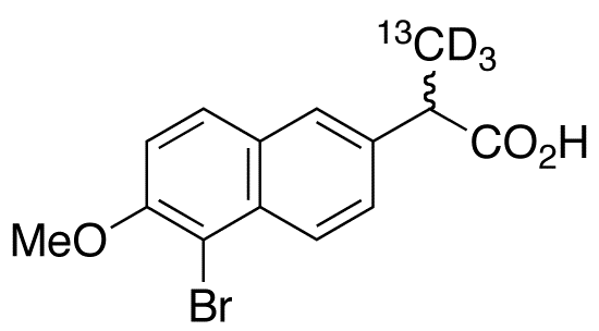 rac-5-Bromo Naproxen-13CD3