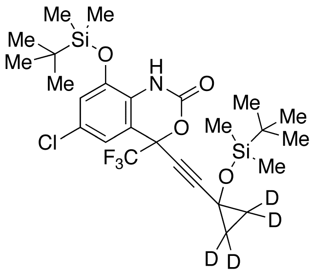 rac-8,14-Bis(tert-butyldimethylsilyloxy) Efavirenz-d4