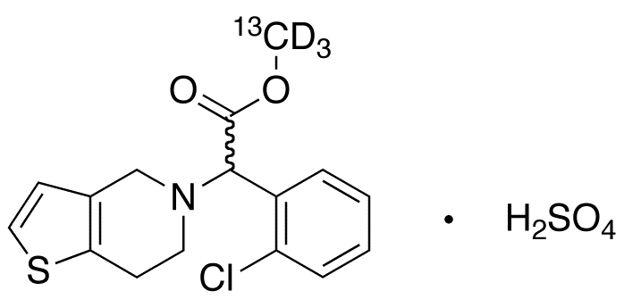 rac Clopidogrel-13C,d3 Hydrogen Sulfate