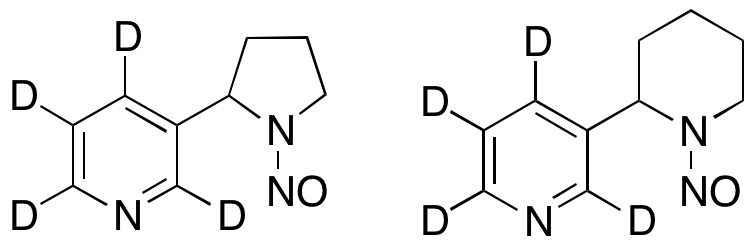 rac N’-Nitrosonornicotine-d4 with (R,S)-N-Nitroso Anabasine-d4 (1:1) (Solution in Acetonitrile 1mg/mL)