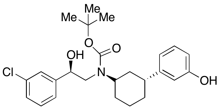 tert-Butyl ((R)-2-(3-Chlorophenyl)-2-hydroxyethyl)((1S,3R)-3-(3-hydroxyphenyl)cyclohexyl)carbamate