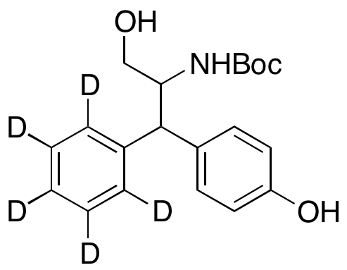 tert-Butyl (3-Hydroxy-1-(4-hydroxyphenyl)-1-phenylpropan-2-yl)carbamate-d5
