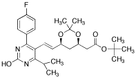 tert-Butyl-7-[4-(4-fluorophenyl)-6-isopropyl-2-hydroxypyrimidin-5-yl]-(3R,5S)-isopropylidene-(E)-6-heptenoate