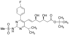 tert-Butyl-7-[4-(4-fluorophenyl)-6-isopropyl-2-mesylaminopyrimidin-5-yl]-(3R,5S)-dihydroxy-(E)-6-heptenoate