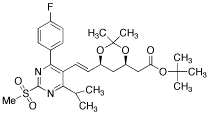 tert-Butyl-7-[4-(4-fluorophenyl)-6-isopropyl-2-methylsulfonylpyrimidin-5-yl]-(3R,5S)-isopropylidene-(E)-6-heptenoate