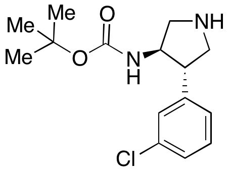 trans-4-(4-Chlorophenyl)-3-pyrrolidinyl]carbamic Acid 1,1-Dimethylethyl Ester